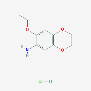 7-Ethoxy-2,3-dihydro-1,4-benzodioxin-6-amine hydrochloride