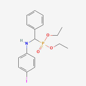 Diethyl [(4-iodoanilino)(phenyl)methyl]phosphonate