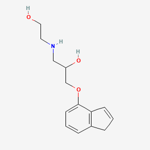 1-[(2-Hydroxyethyl)amino]-3-[(1H-inden-4-yl)oxy]propan-2-ol