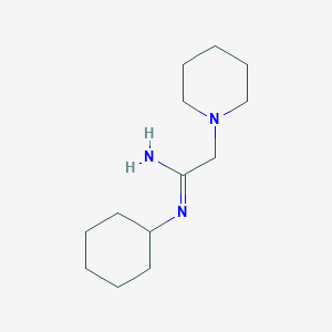 (1Z)-N'-Cyclohexyl(piperidin-1-yl)ethanimidamide