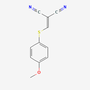 {[(4-Methoxyphenyl)sulfanyl]methylidene}propanedinitrile