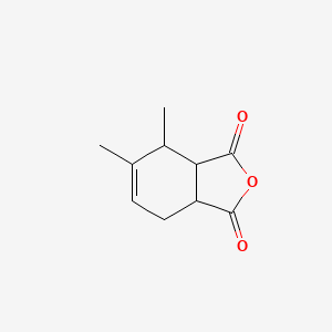 molecular formula C10H12O3 B14485181 4,5-Dimethyl-3a,4,7,7a-tetrahydro-2-benzofuran-1,3-dione CAS No. 66491-67-6