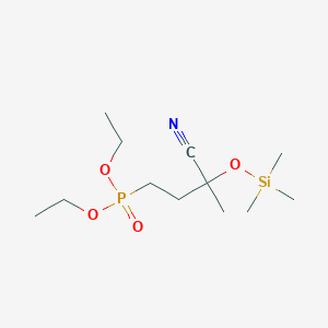 Diethyl {3-cyano-3-[(trimethylsilyl)oxy]butyl}phosphonate