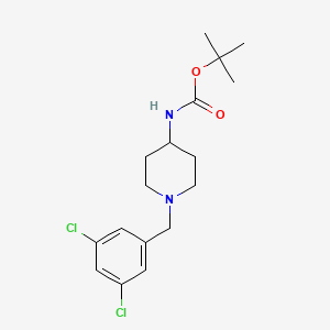 tert-butyl N-{1-[(3,5-dichlorophenyl)methyl]piperidin-4-yl}carbamate