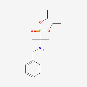 molecular formula C14H24NO3P B14485242 Diethyl [2-(benzylamino)propan-2-yl]phosphonate CAS No. 64715-32-8