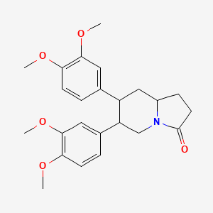 6,7-Bis(3,4-dimethoxyphenyl)hexahydroindolizin-3(2H)-one