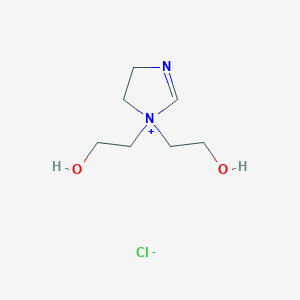 1,1-Bis(2-hydroxyethyl)-4,5-dihydro-1H-imidazol-1-ium chloride