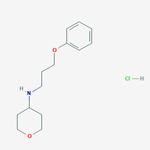 N-(3-phenoxypropyl)oxan-4-amine hydrochloride