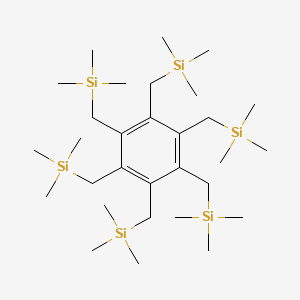 molecular formula C30H66Si6 B14485287 Silane, (1,2,3,4,5,6-benzenehexaylhexakis(methylene))hexakis(trimethyl- CAS No. 64131-87-9