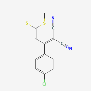 2-[1-(4-Chlorophenyl)-3,3-bis(methylsulfanyl)prop-2-enylidene]propanedinitrile