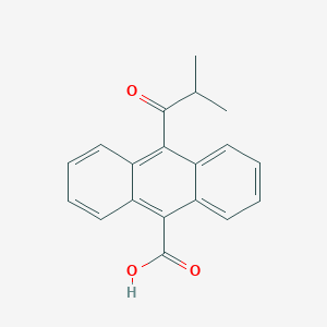 10-(2-Methylpropanoyl)anthracene-9-carboxylic acid