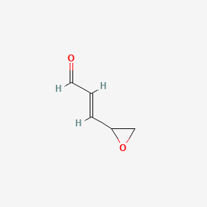 molecular formula C5H6O2 B14485323 4,5-Epoxy-2-pentenal CAS No. 25073-24-9