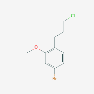 molecular formula C10H12BrClO B1448543 4-Bromo-1-(3-chloropropyl)-2-methoxybenzene CAS No. 1461706-83-1