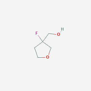 molecular formula C5H9FO2 B1448544 (3-氟代氧杂环-3-基)甲醇 CAS No. 1262409-93-7