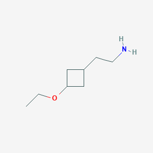 molecular formula C8H17NO B1448552 2-(3-Ethoxycyclobutyl)ethanamine CAS No. 1690649-34-3