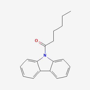 molecular formula C18H19NO B14485575 1-(9H-Carbazol-9-yl)hexan-1-one CAS No. 65501-65-7