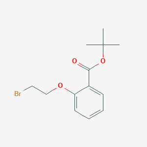 molecular formula C13H17BrO3 B1448559 叔丁基 2-(2-溴乙氧基)苯甲酸酯 CAS No. 1803582-73-1