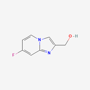 molecular formula C8H7FN2O B1448574 (7-Fluoroimidazo[1,2-a]pyridin-2-yl)methanol CAS No. 1648841-49-9
