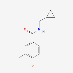 molecular formula C12H14BrNO B1448575 4-Bromo-N-(cyclopropylmethyl)-3-methylbenzamide CAS No. 1713436-22-6