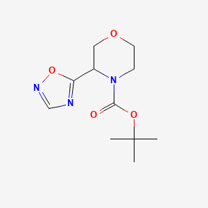 Tert-butyl 3-(1,2,4-oxadiazol-5-yl)morpholine-4-carboxylate