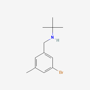 molecular formula C12H18BrN B1448579 [(3-Bromo-5-methylphenyl)methyl](tert-butyl)amine CAS No. 1566397-22-5