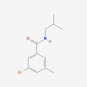 molecular formula C12H16BrNO B1448580 3-Bromo-5-methyl-N-(2-methylpropyl)benzamide CAS No. 1857027-13-4