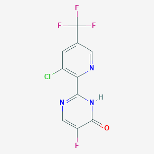 2-(3-chloro-5-(trifluoromethyl)pyridin-2-yl)-5-fluoropyrimidin-4(3H)-one