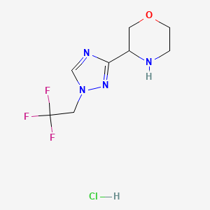 3-[1-(2,2,2-trifluoroethyl)-1H-1,2,4-triazol-3-yl]morpholine hydrochloride