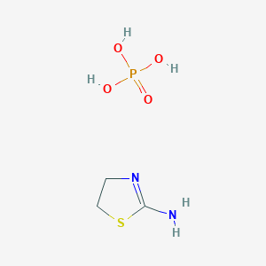 molecular formula C3H9N2O4PS B14485860 4,5-Dihydro-1,3-thiazol-2-amine;phosphoric acid CAS No. 65767-35-3