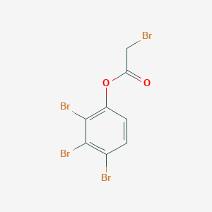 molecular formula C8H4Br4O2 B14485907 2,3,4-Tribromophenyl bromoacetate CAS No. 66989-14-8