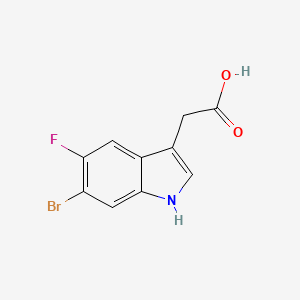 2-(6-Bromo-5-fluoro-1H-indol-3-yl)acetic acid