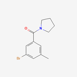 molecular formula C12H14BrNO B1448601 1-(3-Bromo-5-methylbenzoyl)pyrrolidine CAS No. 1873196-38-3