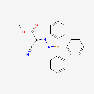 Ethyl cyano[(triphenyl-lambda~5~-phosphanylidene)hydrazinylidene]acetate