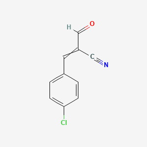 3-(4-Chlorophenyl)-2-formylprop-2-enenitrile