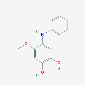 4-Anilino-5-methoxybenzene-1,2-diol