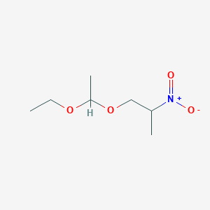 molecular formula C7H15NO4 B14486056 1-(1-Ethoxyethoxy)-2-nitropropane CAS No. 64673-66-1