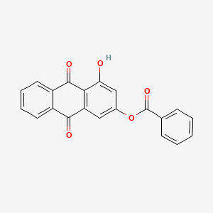 4-Hydroxy-9,10-dioxo-9,10-dihydroanthracen-2-YL benzoate