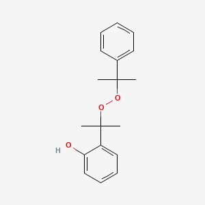 2-{2-[(2-Phenylpropan-2-yl)peroxy]propan-2-yl}phenol