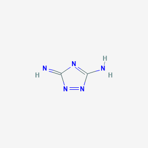 molecular formula C2H3N5 B14486079 3-Imino-3H-1,2,4-triazol-5-amine CAS No. 64339-62-4