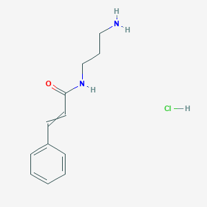 molecular formula C12H17ClN2O B1448610 N-(3-氨基丙基)-3-苯基丙-2-烯酰胺盐酸盐 CAS No. 1607781-85-0
