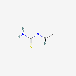 molecular formula C3H6N2S B14486106 Ethylidenethiourea CAS No. 63980-79-0