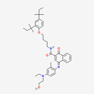 2-Naphthalenecarboxamide, N-[4-[2,4-bis(1,1-dimethylpropyl)phenoxy]butyl]-4-[[4-[ethyl(2-hydroxyethyl)amino]-2-methylphenyl]imino]-1,4-dihydro-1-oxo-