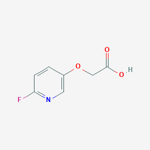 molecular formula C7H6FNO3 B1448613 Acetic acid, 2-[(6-fluoro-3-pyridinyl)oxy]- CAS No. 1515925-77-5