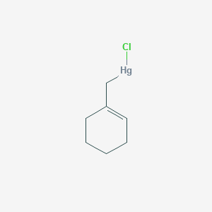 Chloro[(cyclohex-1-en-1-yl)methyl]mercury