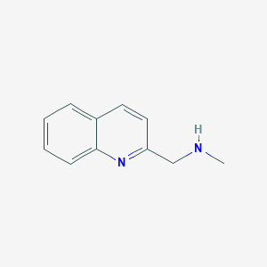 molecular formula C11H12N2 B144862 N-Methyl-1-quinolin-2-ylmethanamine CAS No. 136727-11-2