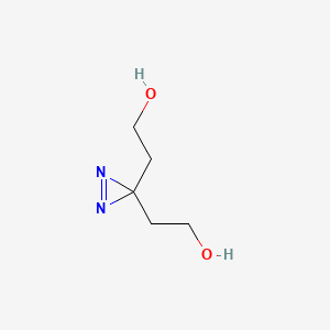 molecular formula C5H10N2O2 B1448624 2,2'-(3H-二氮杂环丙烷-3,3-二基)二乙醇 CAS No. 2098127-54-7
