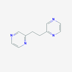 molecular formula C10H10N4 B14486256 Ethane, 1,2-bis-(2-pyrazinyl) CAS No. 64516-15-0