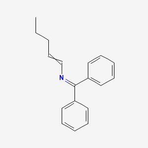 molecular formula C18H19N B14486280 N-(Pent-1-en-1-yl)-1,1-diphenylmethanimine CAS No. 65739-03-9