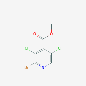 molecular formula C7H4BrCl2NO2 B1448629 2-溴-3,5-二氯异烟酸甲酯 CAS No. 1807028-93-8