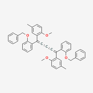 2-(1,5-Bis(2-(benzyloxy)phenyl)-5-(2-methoxy-5-methylphenyl)-1,2,3,4-pentatetraenyl)-1-methoxy-4-methylbenzene